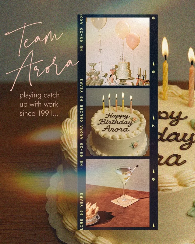 🎉 Arora Online turns 5 🎉

We’re playing catch up 🤓

What an incredible journey it’s been - from bold beginnings to beautiful growth.
Life doesn’t slow down, and it sure doesn’t get easier… honestly, we should’ve started working when we were kids 😅

We wouldn’t be here without our amazing clients, supportive friends and family, and the passionate AO team. 💜

Thank you for trusting us, cheering us on, and growing with us. Here’s to the next chapter. Bigger dreams, bolder moves, and even more magic! ✨

#AroraOnlineTurns5 #ThankYou #DigitalWithHeart #GratefulAlways #CheersToFiveYears